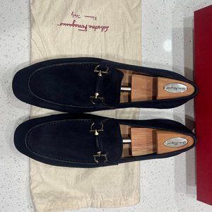Men's Ferragamo Nilo Loafer – Royal Suede Navy